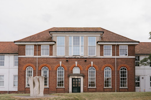 Photo of the main building at the Aylesham Workshop Trust